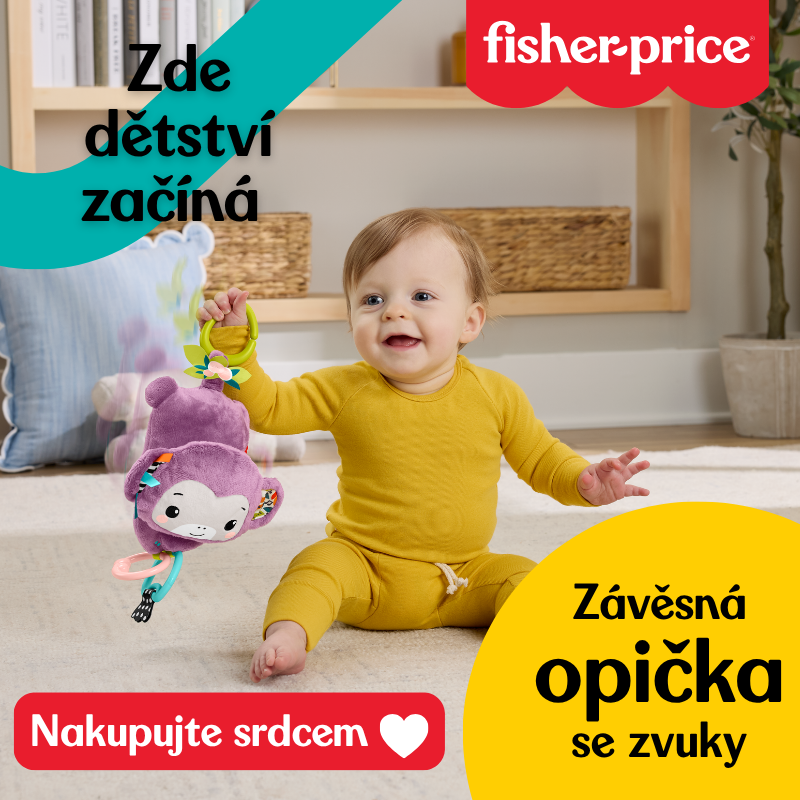 Závěsná opička se zvuky Fisher-Price